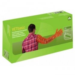 Одноразовые вет.перчатки п/э VETbasic, 90см