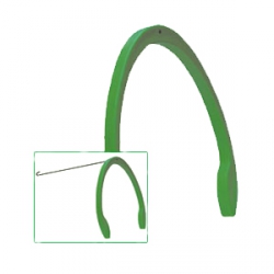 Зажим пластиковый для искусственного осеменени