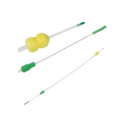 Ветеринарный катетер для внутриматочного оплодотворения молодых свин.